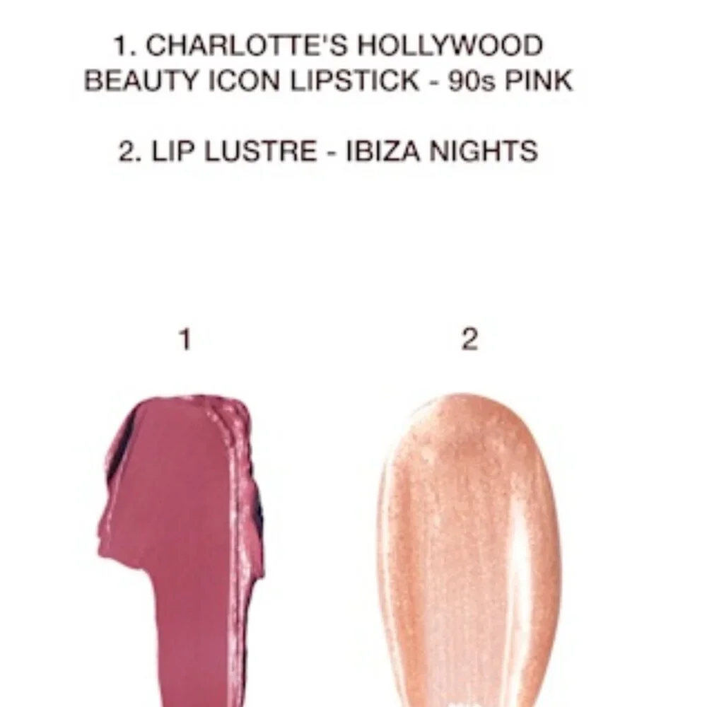 NIB ✅ Charlotte Tilbury  90's PINK - Rose Gloss & Rose Lipstick Duo